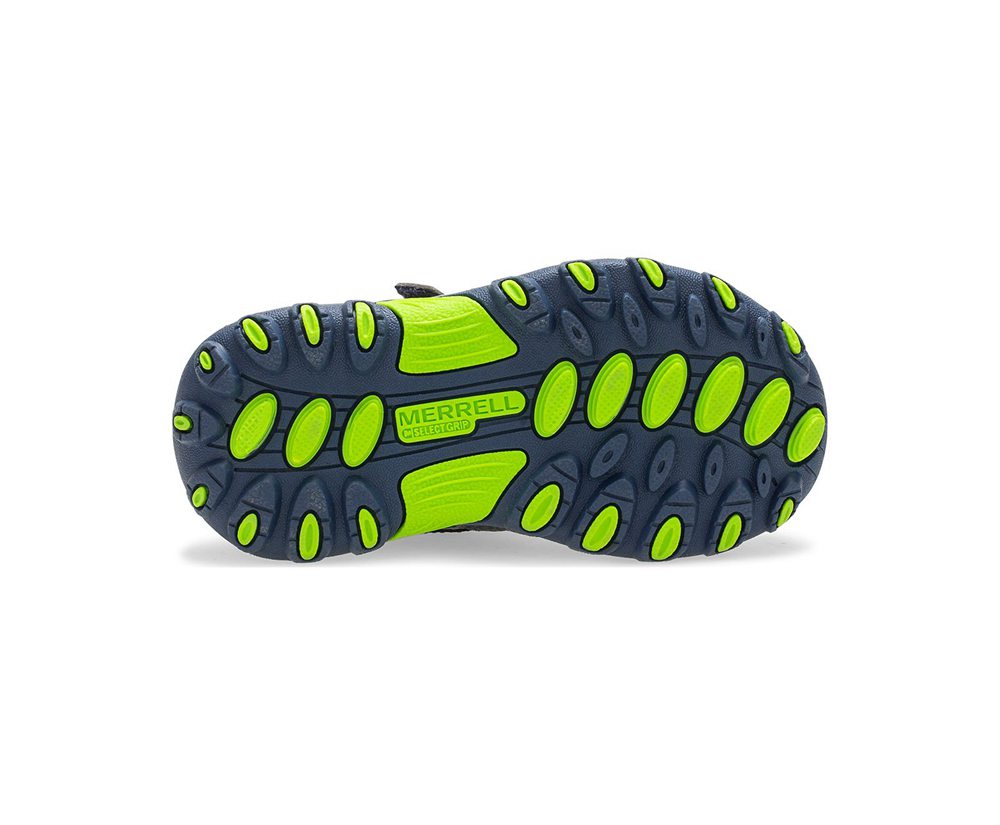 Merrell Hiking Shoes Navy/Green - Trail Chaser Jr. - Kids 01GJAHMOV
